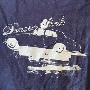 Duncan Sheik White Limo t-shirt. Navy Blue. Size Medium